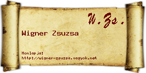 Wigner Zsuzsa névjegykártya