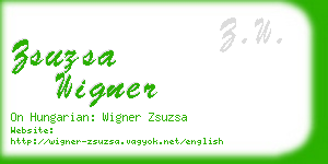 zsuzsa wigner business card